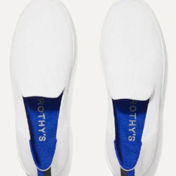 ROTHYS‎ The Original Slip On Sneaker in  Bright White Size 6.5 - Picture 14 of 14